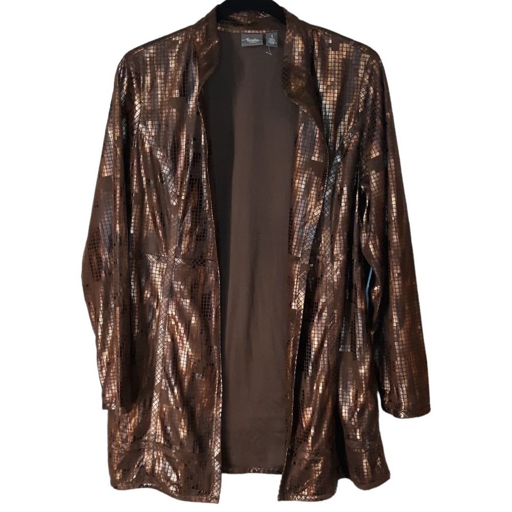 Metallic Duster Jacket - Picture 2 of 16